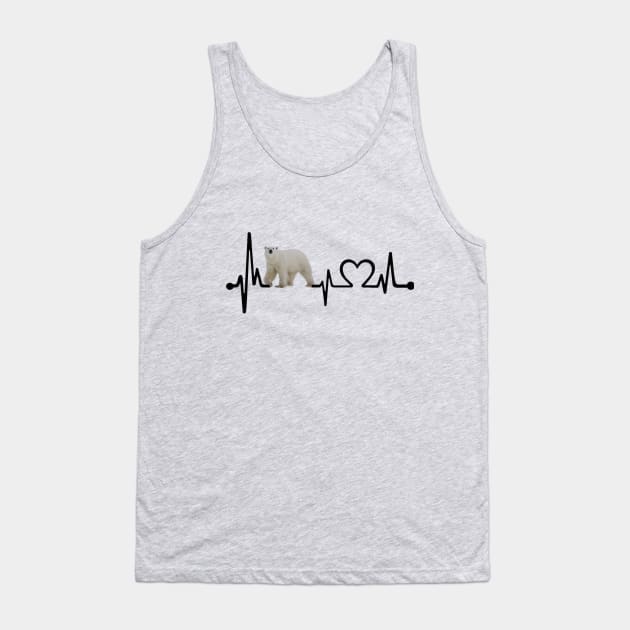 Ice Baer Heartbeat Art Gift Tshirt Fridays For Future Tank Top by gdimido